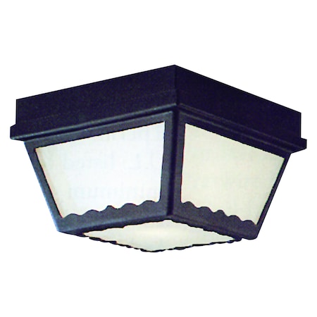 Outdoor Essentials 9.5'' Wide 2-Light Outdoor Flush Mount - Black